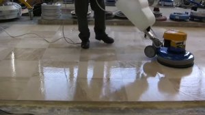 полировка Мраморного Пола по технологии  Supershine & SPONGELUX