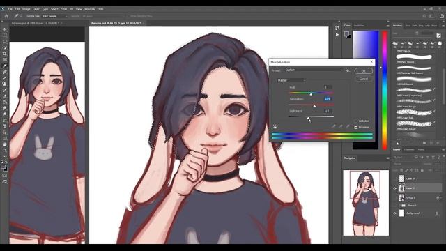 Kymi | OC Illustration Speedpaint [Photoshop] смотреть онлайн