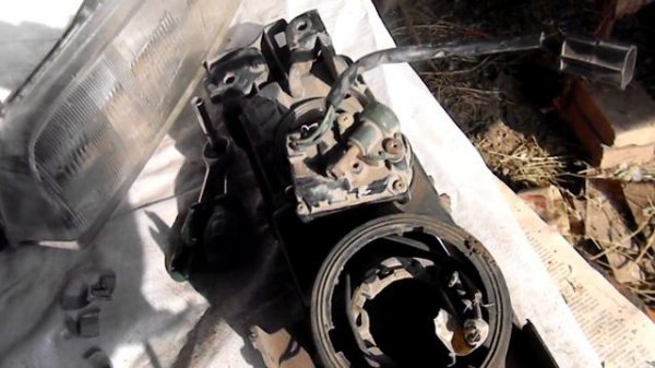 установка корректора фар