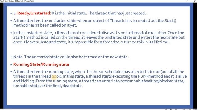 Part 5:- Life Cycle of a thread in C# | Multithreading/asynchronous and Parallel Programming in C# смотреть онлайн