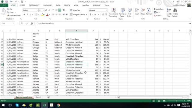 Bài Giảng 5: 10 Phím Tắt Cực Kỳ Hiệu Quả Trong Excel