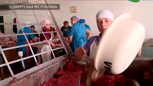 Переработка мяса в Удмуртии. смотреть онлайн