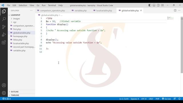 Lecture 11 | Global Variables in PHP (Hypertext Preprocessor) | TechStep Sahiwal смотреть онлайн