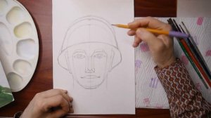 ПОРТРЕТ СОЛДАТА//Как нарисовать в цвете//Гуашь