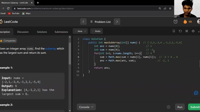 Maximum Subarray | Famous DSA Interview Question | Java Easy Solution Explained смотреть онлайн