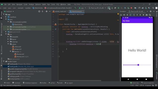 How to use Slider In your Android Project - Material Design Component | For Beginner смотреть онлайн
