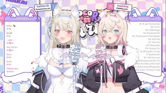 FuwaMoco sing Axel F (Crazy Frog) смотреть онлайн