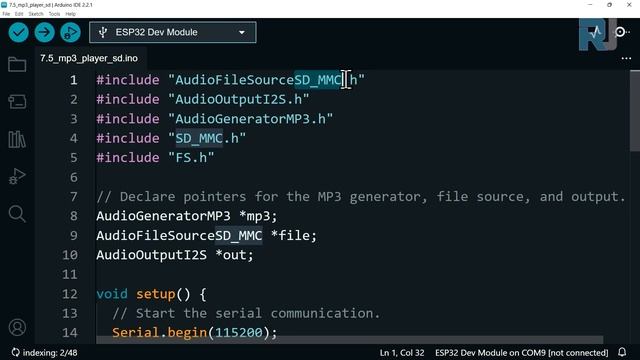 ESP32 Tutorial 41 - MP3 Player Using Micro SD Card | SunFounder's ESP32 IoT Learnig Kit