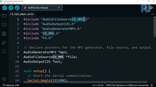 ESP32 Tutorial 41 - MP3 Player using Micro SD card | SunFounder's ESP32 IoT Learnig kit