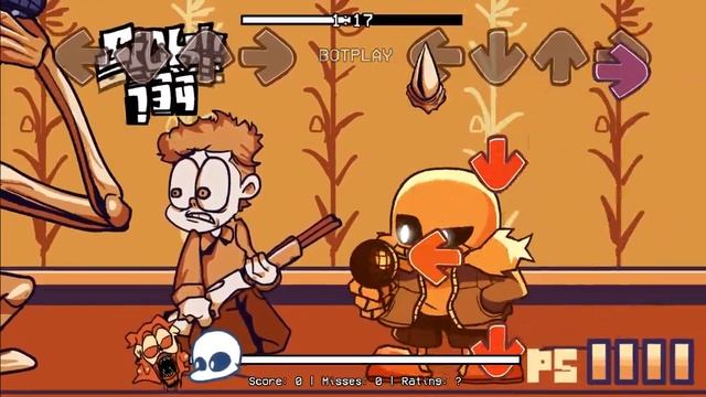 Fnf Metamorphosis but Gorefield and Sans (Cover Fnf) смотреть онлайн