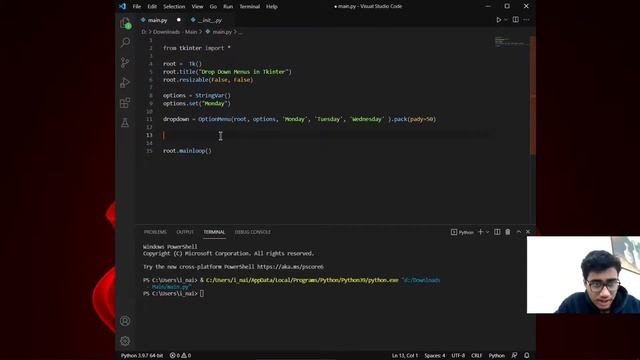 DropDown Menus in Tkinter - How to make a Drop Down List using Tkinter - Python GUI course. смотреть онлайн
