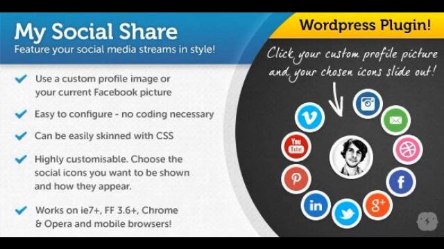 Preview jQuery My Social Share for WordPress смотреть онлайн