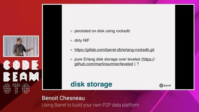 Benoit Chesneau - Using Barrel to build your own P2P data platform - Code BEAM STO смотреть онлайн