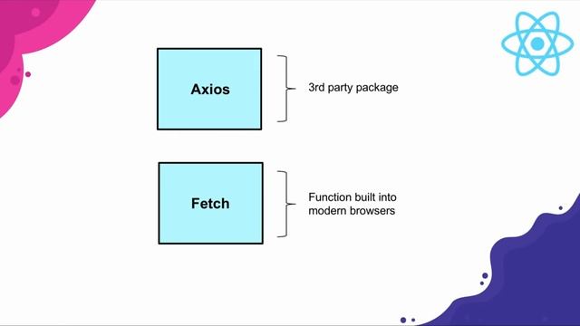 Axios vs Fetch - React JS Tutorial ( Lecture 48 ) смотреть онлайн