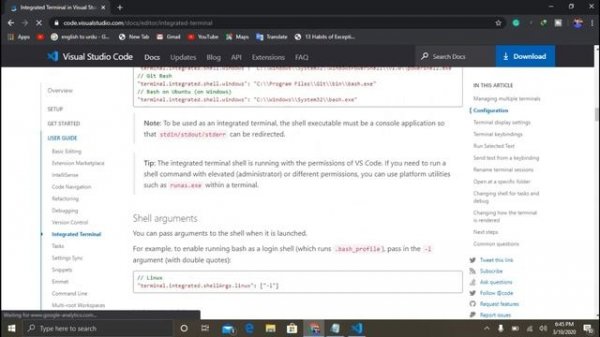 Integrate Git Bash With Visual Studio Code | 2020 | Easy Method