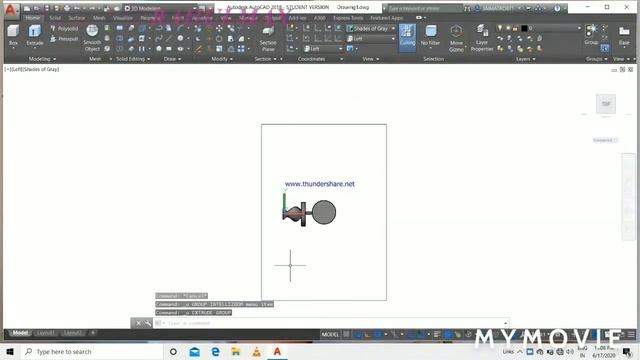 #Autocad tutorial 2020 3D design of lamp in autocad/ #AUTOCAD 2018 смотреть онлайн