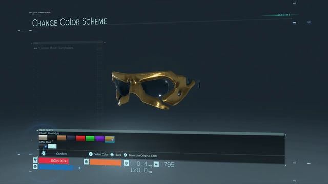Death Stranding Equip Gold Ludens Sunglasses смотреть онлайн
