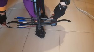 Как легко надеть и снять тетиву арбалета руками.