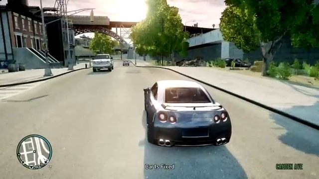 GTA IV - Driving in Liberty City with ENB setting (Nissan GTR R35) смотреть онлайн