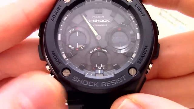 Часы Casio G-SHOCK GST-W100G-1B - Инструкция, как настроить от PresidentWatches.Ru смотреть онлайн