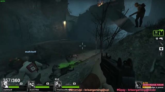 Dekho ek zombie (Bhaturi) aaya dusre zombie ko marne | Left 4 Dead 2 | KriSar Gaming смотреть онлайн