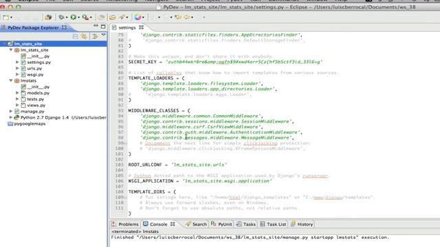 Using Django 1.4 with Eclipse (Part 2 Creating the Models) смотреть онлайн