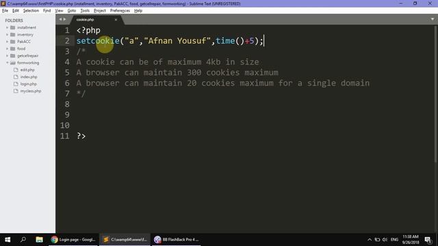 PHP Cookies Tutorial in Urdu by Afnan Yousuf смотреть онлайн