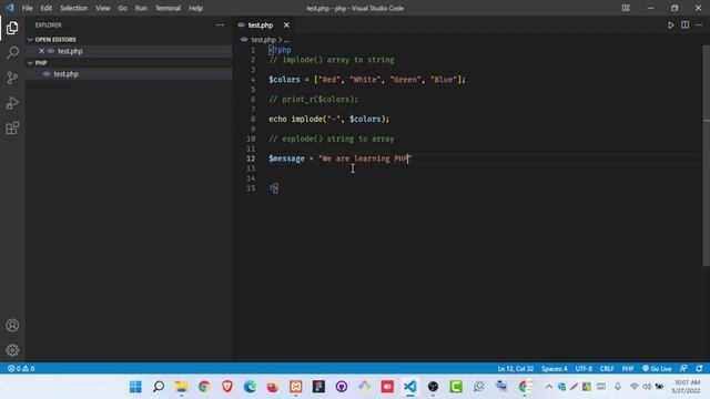 PHP Implode and Explode Function Bangla смотреть онлайн