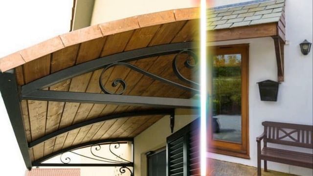 Входные навесы над крыльцом бывают разные 48 идей для хорошего навеса смотреть онлайн