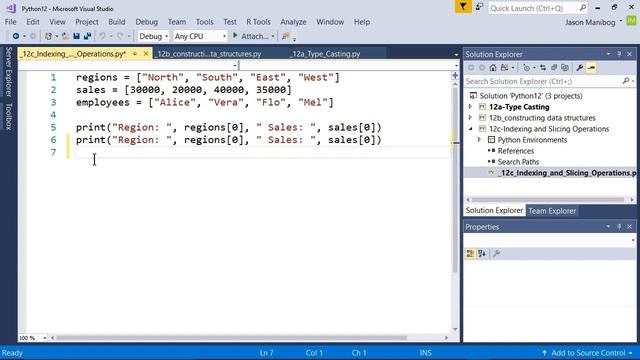 Indexing and Slicing Operations - Python (INF-303) tutorial смотреть онлайн