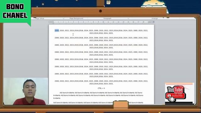 Cara mudah Mengganti Kata dan Angka Menggunakan CTRL+H di MS WORD смотреть онлайн