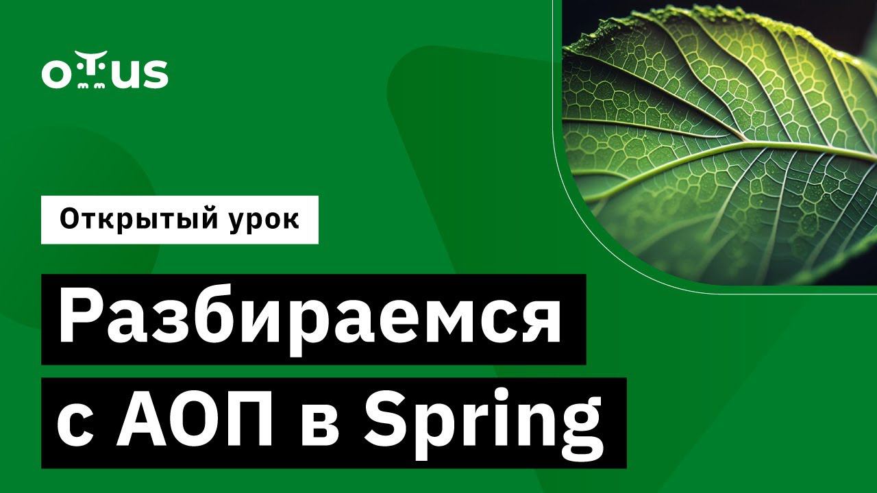 Разбираемся с АОП в Spring // Демо-занятие курса «Разработчик на Spring Framework» смотреть онлайн