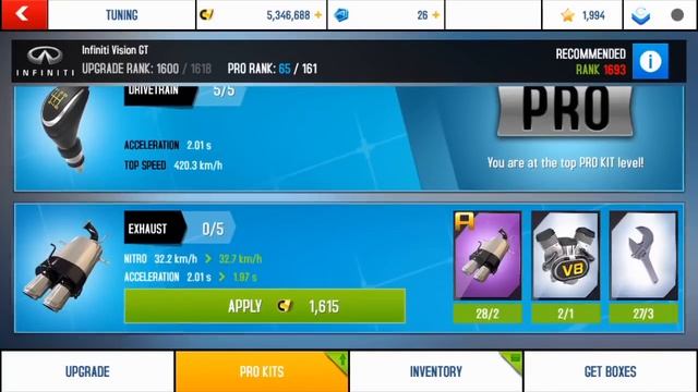 Asphalt 8 Infiniti Vision GT R&D Lab 3 Test 30,31 смотреть онлайн