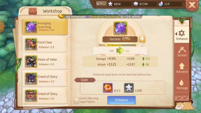 NO GEM +15 Enhancement trial - Tales of Wind | Laplace M смотреть онлайн