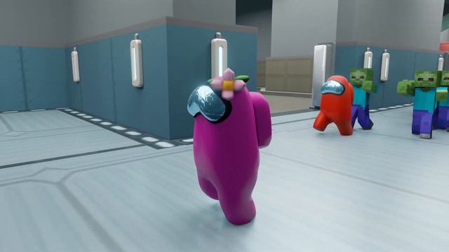 Among Us But Killed by Minecraft Zombie - Among Us 3D Animation смотреть онлайн