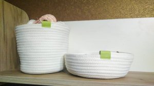 Корзинки из хлопкового шнура