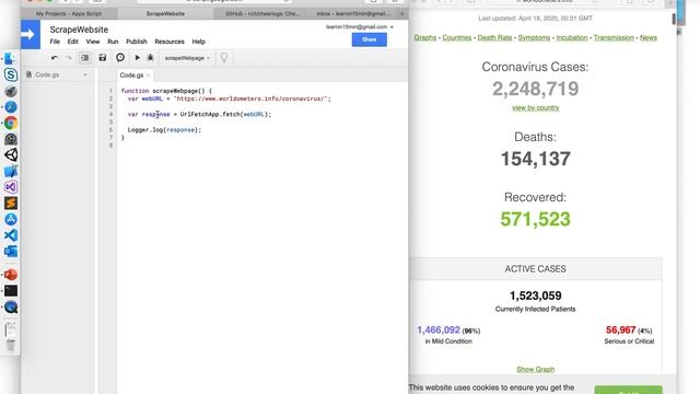 Video 12: Scrape a Website | Google Apps Script | Learn in 15 Minutes смотреть онлайн