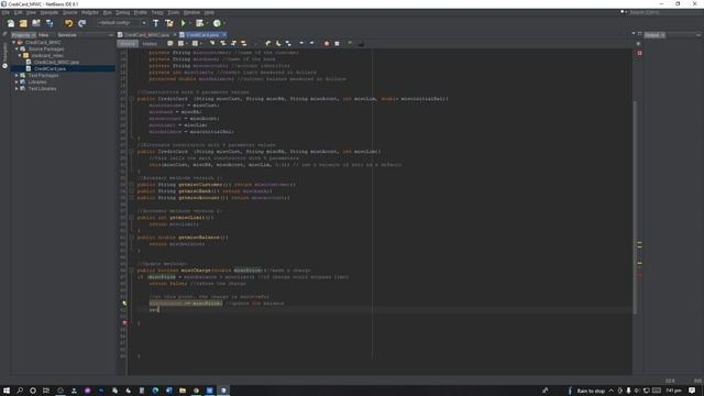 JAVA Data Structures & Algorithms - CREDITCARD CLASS ACT 3.1 смотреть онлайн