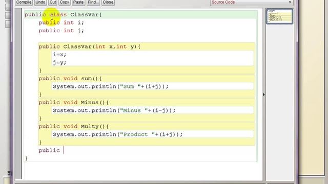 Java Class Variable смотреть онлайн