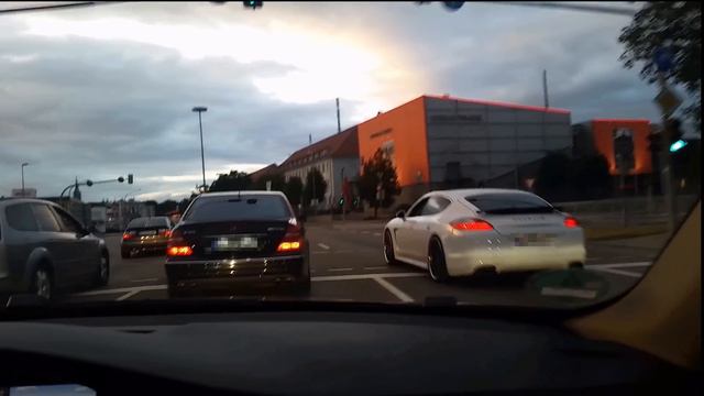 E55 AMG w211 vs Porsche TechArt Panamera Turbo PDK (1080p FULL HD) смотреть онлайн