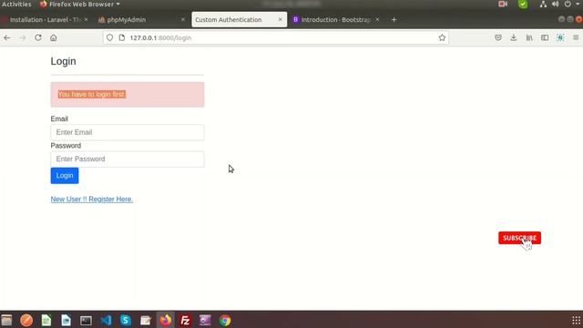 Part 4: Authorization of pages using middlewire | Laravel Custom Authentication | Learning Points смотреть онлайн