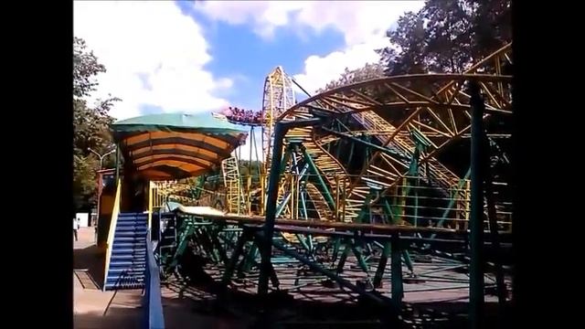 Американские горки в Минске (Парк Челюскинцев) смотреть онлайн