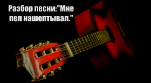 .Разбор песни:«Мне пел нашёптывал.»