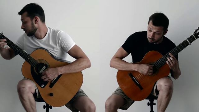 Eleanor Rigby - The Beatles cover (for two guitars and a contrabass) смотреть онлайн