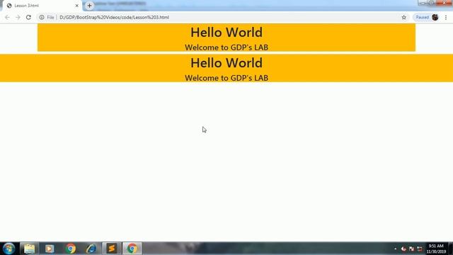 container and container-fluid class in bootstrap | Lesson - 3 | bootstrap in Hindi смотреть онлайн