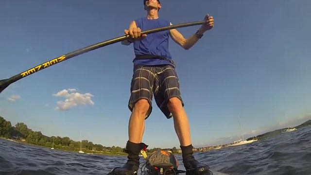 Croton Point Ny, Paddle Boarding Windy and Choppy. 10391 смотреть онлайн