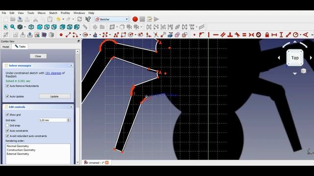FreeCad Draw over an image смотреть онлайн