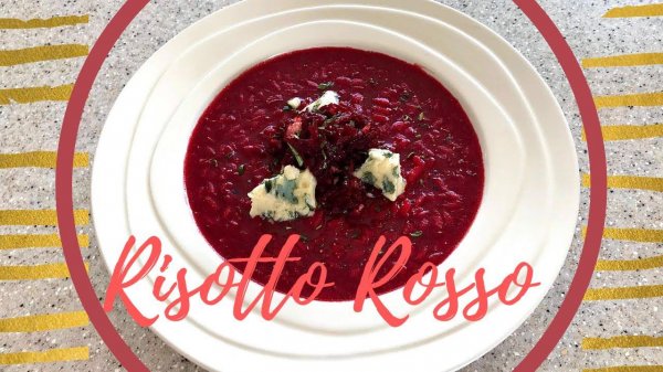 Risotto Rosso. Basic principles of risotto cooking.