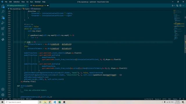 PyOpenGL RayCasting: optimizing the raycaster смотреть онлайн