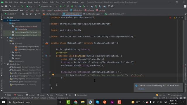 How to get video thumbnail from youtube url in Android Studio смотреть онлайн